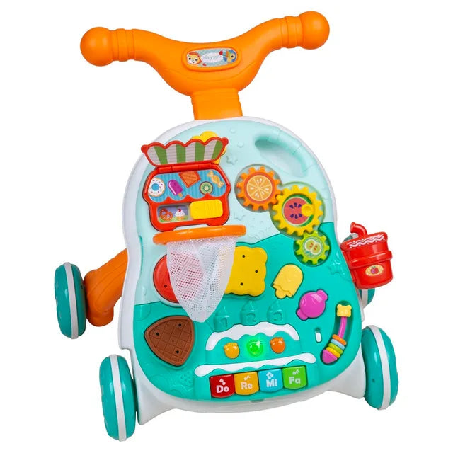 Playgro Mini Mover Table and Walker - Multicolor