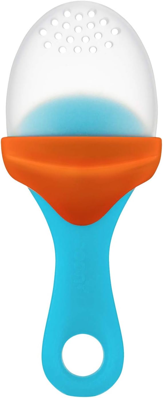 Boon Pulp Silicone Feeder - Orange/Blue