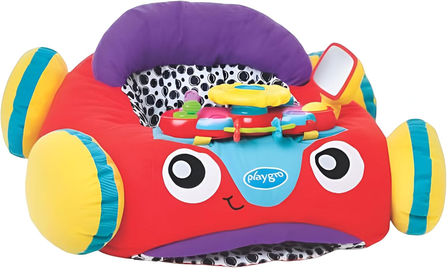 Playgro - Music & Lights Comfy Car Playgym- Red (Exclusive)