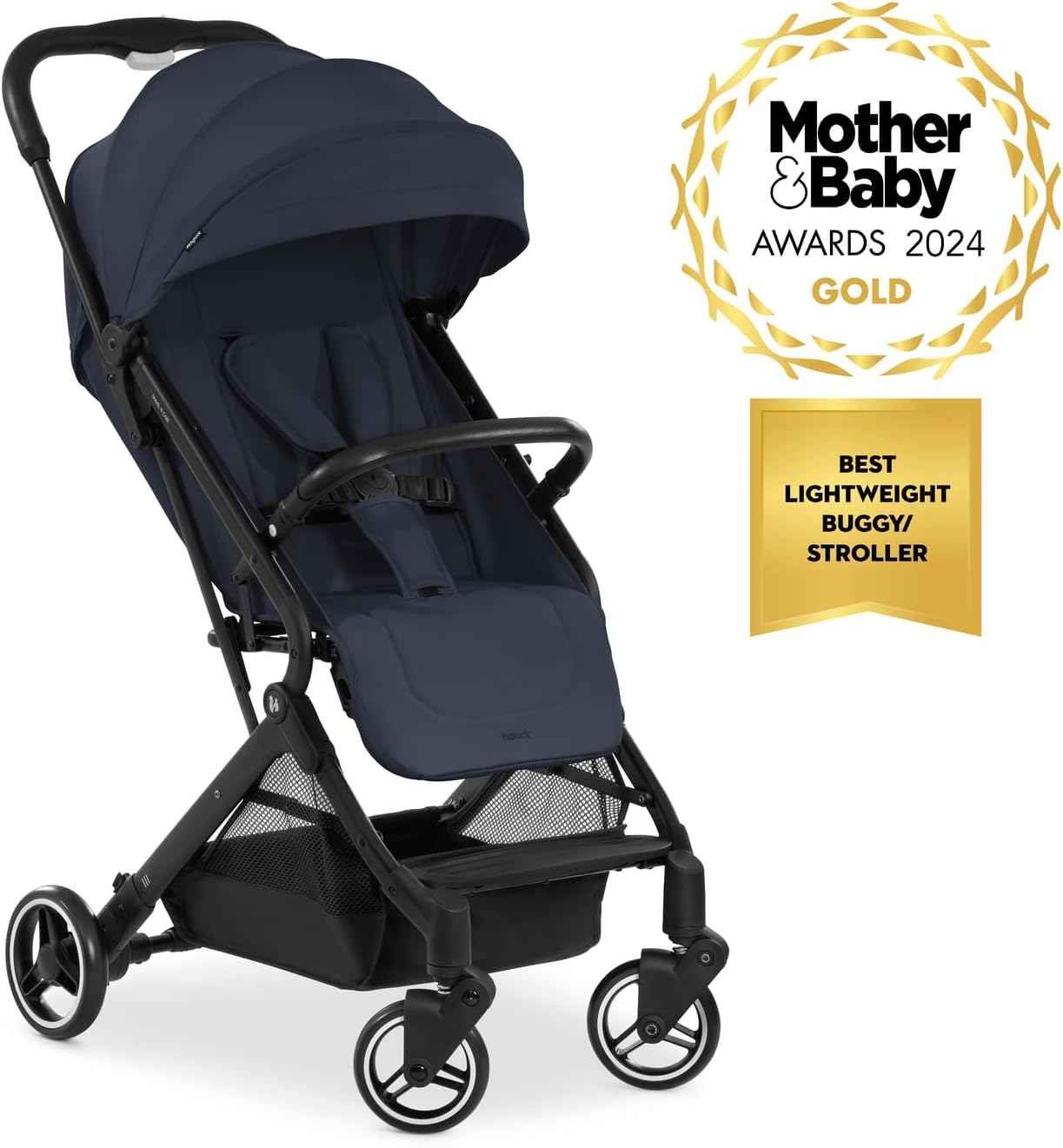 Hauck - Compact Travel N Care Foldable Buggy Stroller - Dark Navy