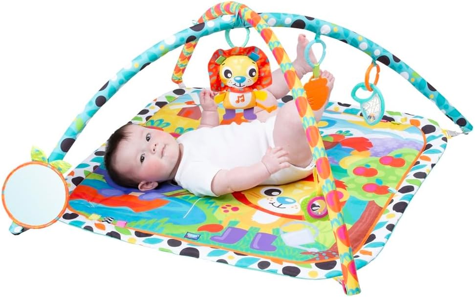 Playgro Giggly Garden Musical Gym, Sensory Toys, Multicolor