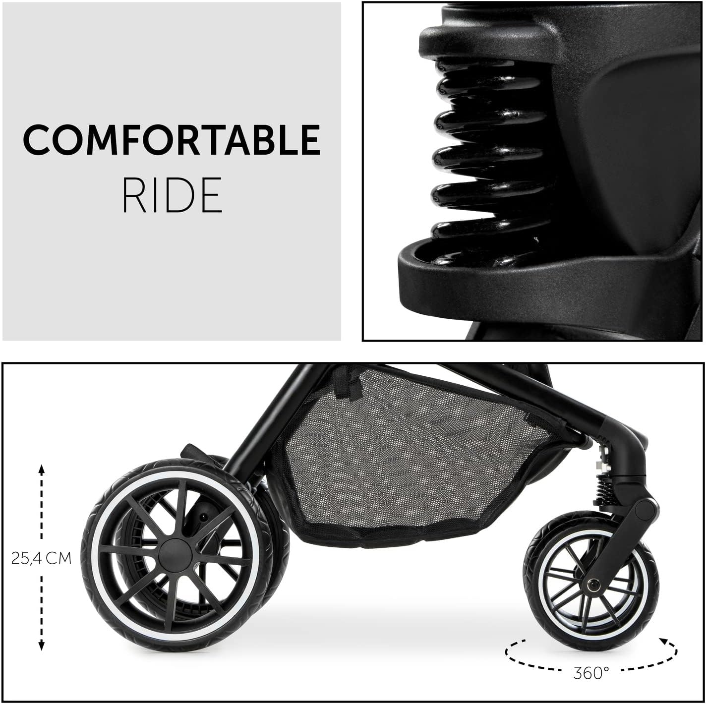hauck Move so Simply Set, Black - 2 in 1 Pram & Pushchair