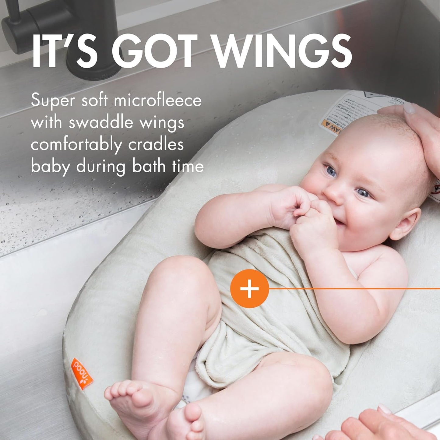 Boon - Puff Plus Inflatable Baby Bather With Wings