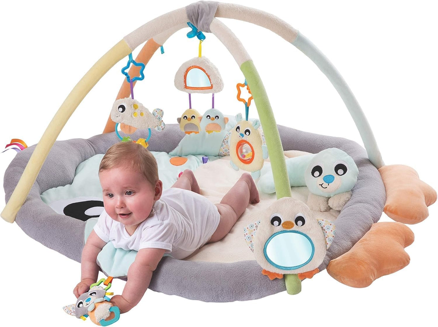 Playgro - Snuggle Me Penguin Tummy Time Play Gym with 5 Detachable Toys (Exclusive)