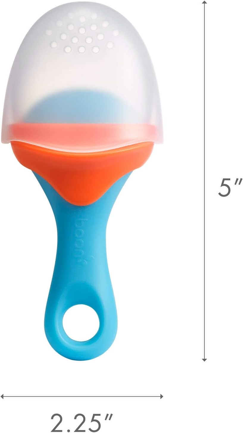 Boon Pulp Silicone Feeder - Orange/Blue