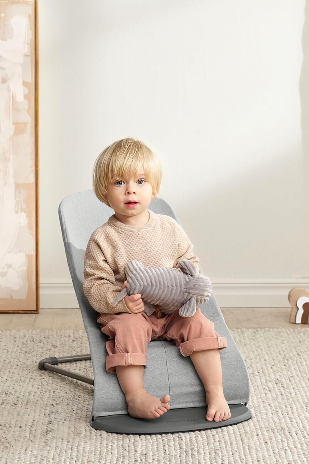 BabyBjörn Bouncer Bliss, Woven mélange, Light Grey