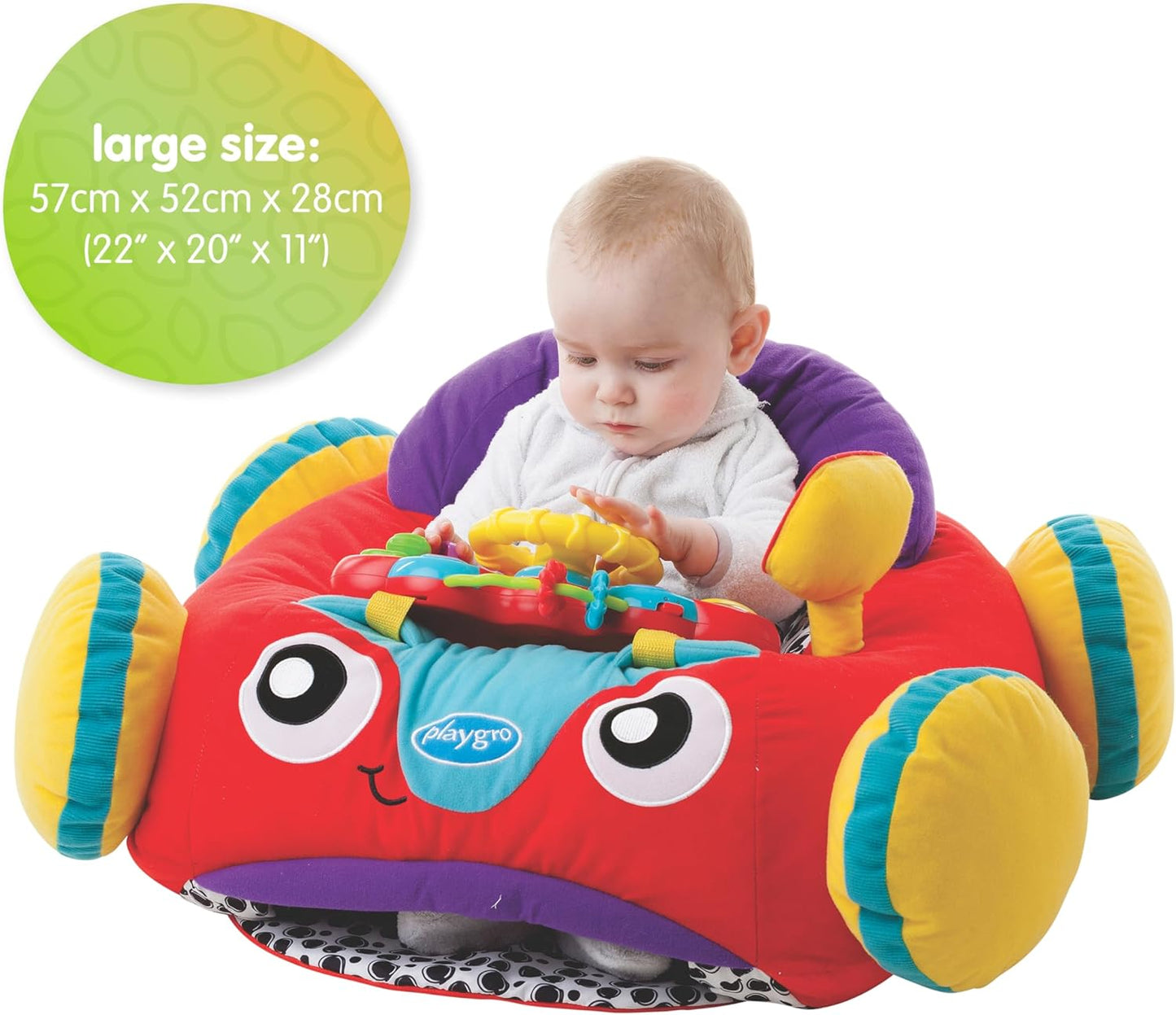Playgro - Music & Lights Comfy Car Playgym- Red (Exclusive)