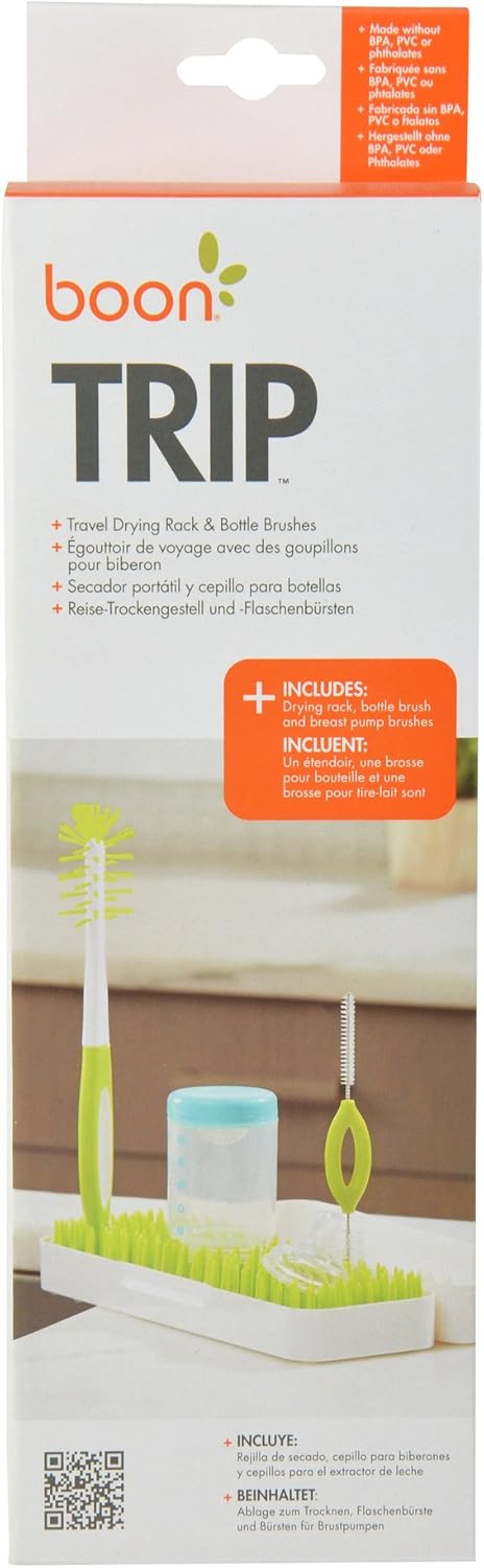 Boon - Trip Travel Drying Rack & Bottle Brushes