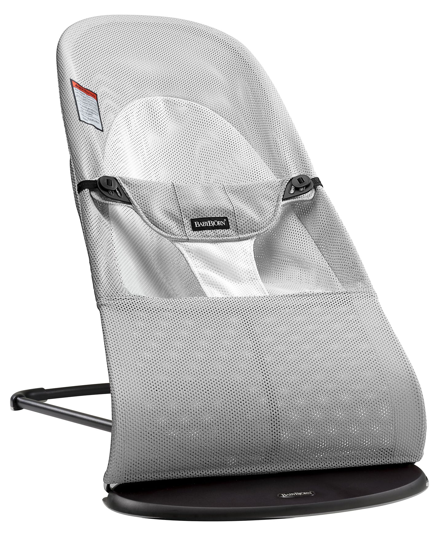BabyBjörn Bouncer Balance Soft, Mesh, Silver/White , Lightweight & Portable