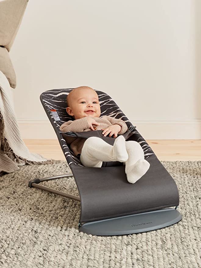 BABYBJORN - Bliss Cotton Bouncer - Anthracite/Landscape