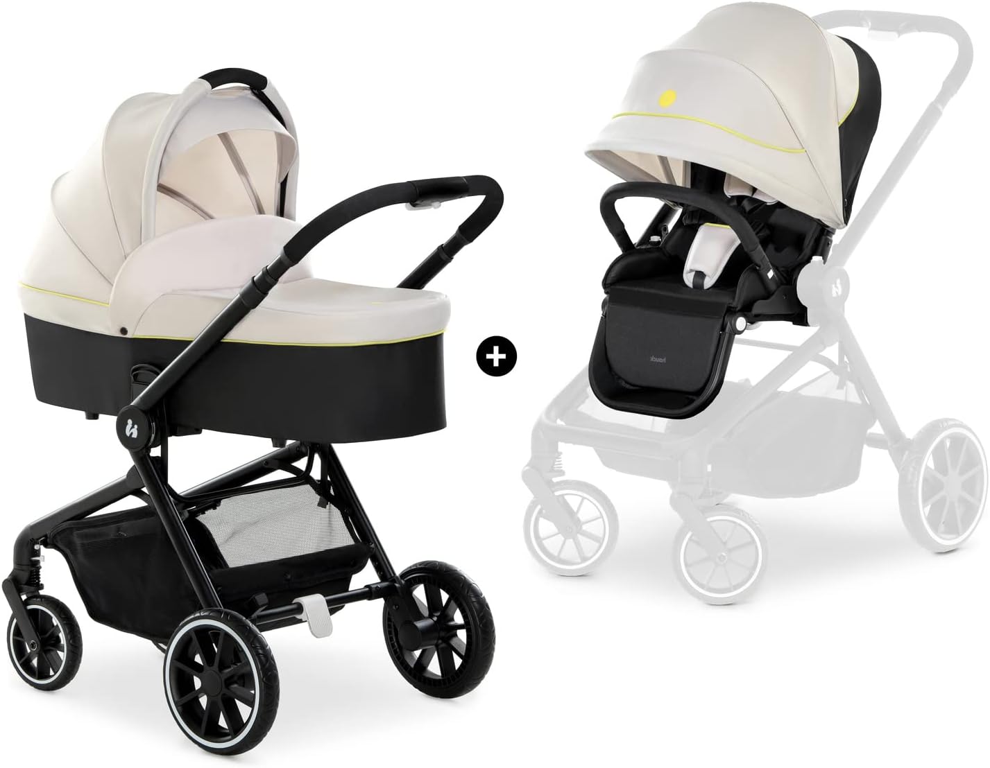hauck Move so Simply Set, Black - 2 in 1 Pram & Pushchair