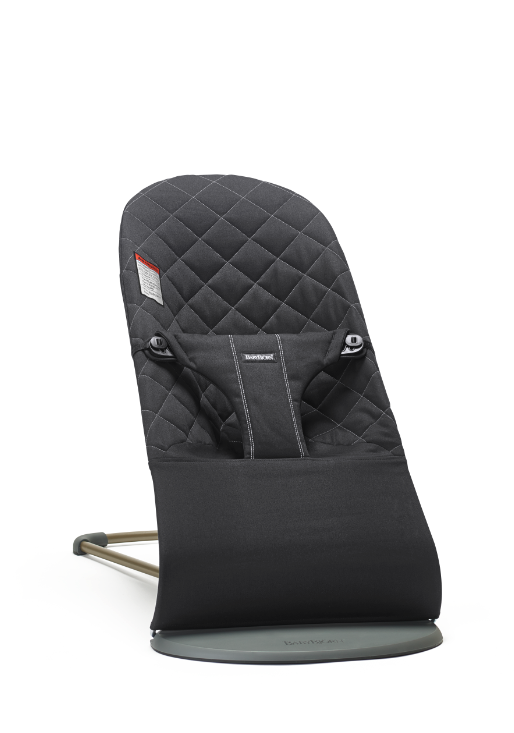 BabyBjörn Bouncer Bliss, Anthracite, Woven, Cotton Classic Quilt