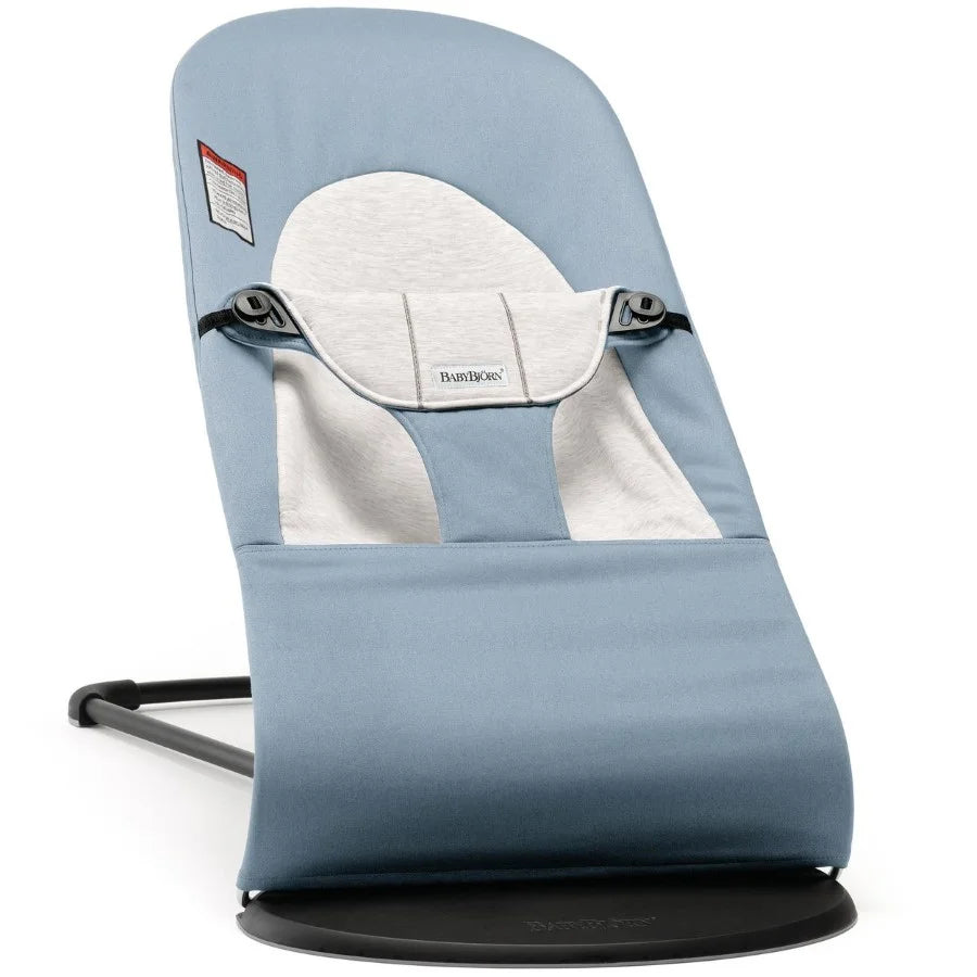 BabyBjörn Bouncer Balance Soft, Woven/Jersey, Beige /Grey , Lightweight & Portable
