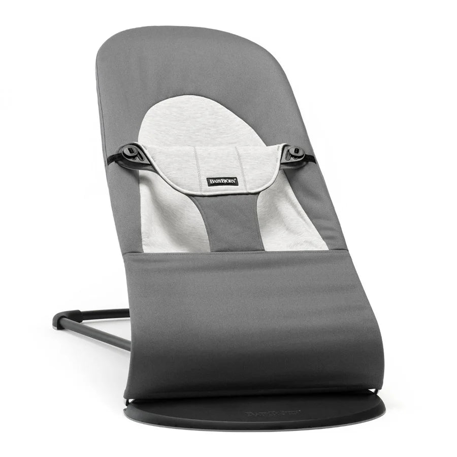 BabyBjörn Bouncer Balance Soft, Woven/Jersey, Beige /Grey , Lightweight & Portable