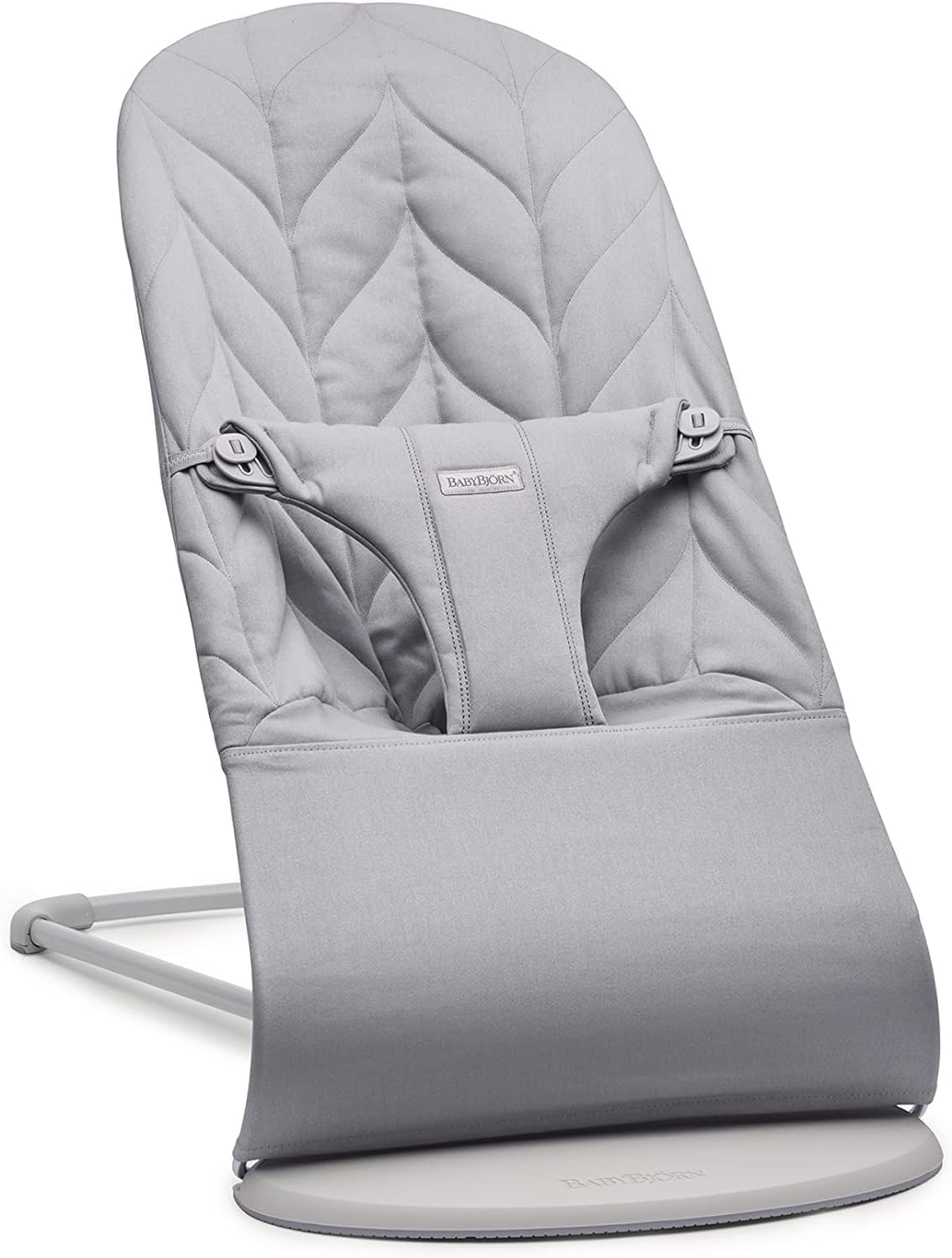 BabyBjörn Bouncer Bliss, Blue, Woven, Petal Quilt, Lightweight & Portable