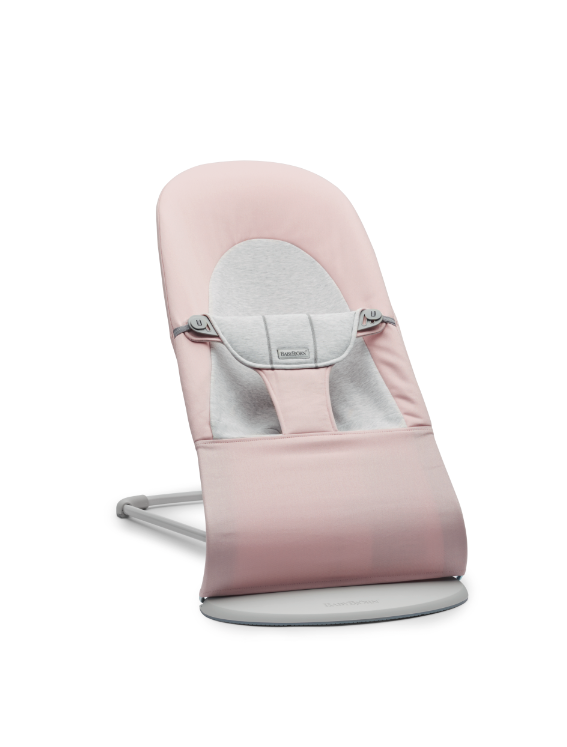 BabyBjörn Bouncer Balance Soft, Woven/Jersey, Beige /Grey , Lightweight & Portable