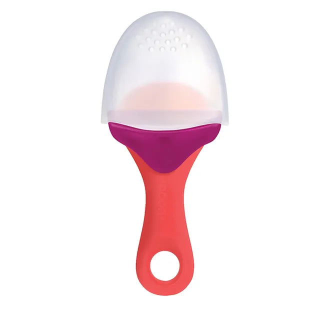 Boon Pulp Silicone Feeder - Orange/Blue