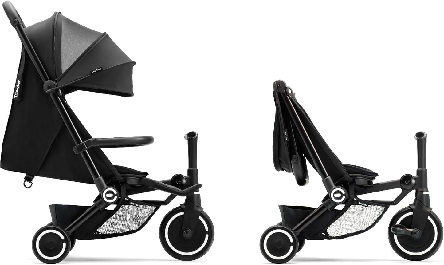 Smartrike Traveler 4-in-1 Stroller Tricycle - Onyx Black