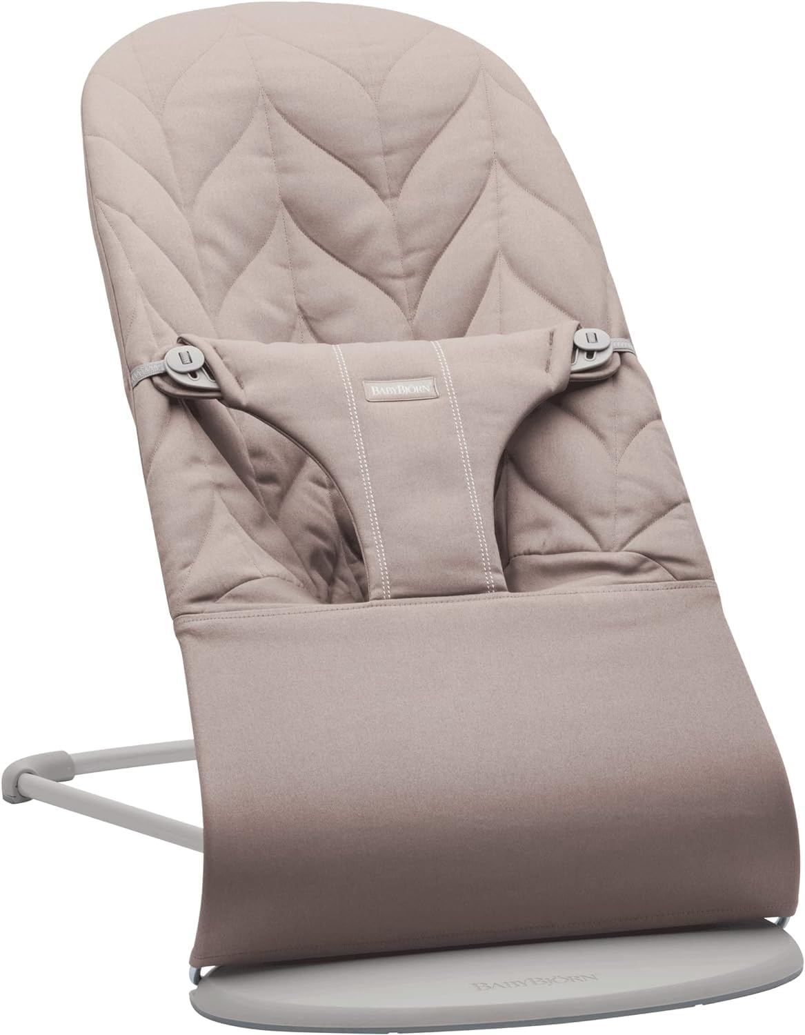 BabyBjörn Bouncer Bliss, Blue, Woven, Petal Quilt, Lightweight & Portable