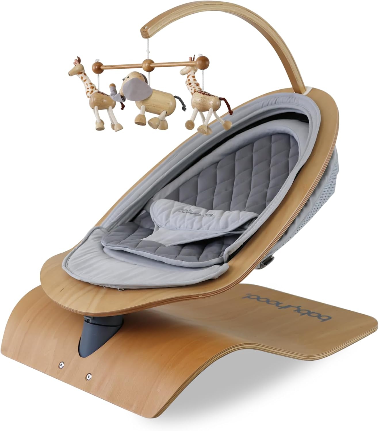 Babyhood Kaylula Petal Swing Grey – Elegant Baby Swing with Gentle Rocking Motion