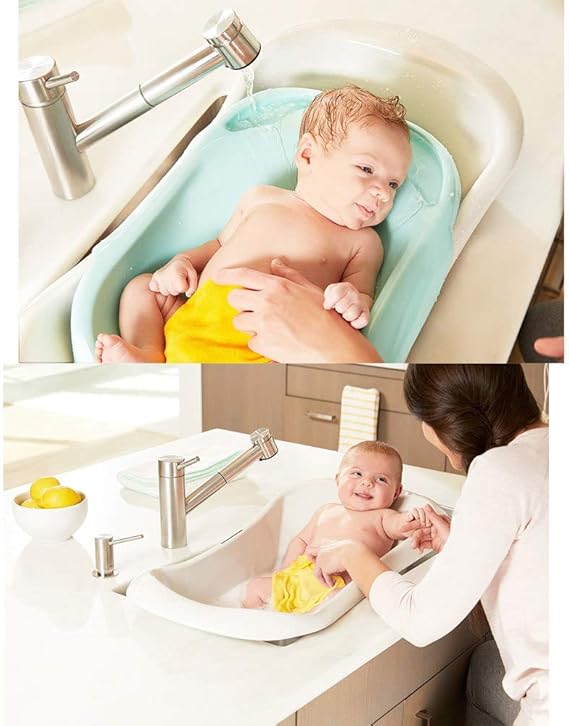 The First Years 4 in 1 Warming Comfort Tub - Convertible Baby Bathtub