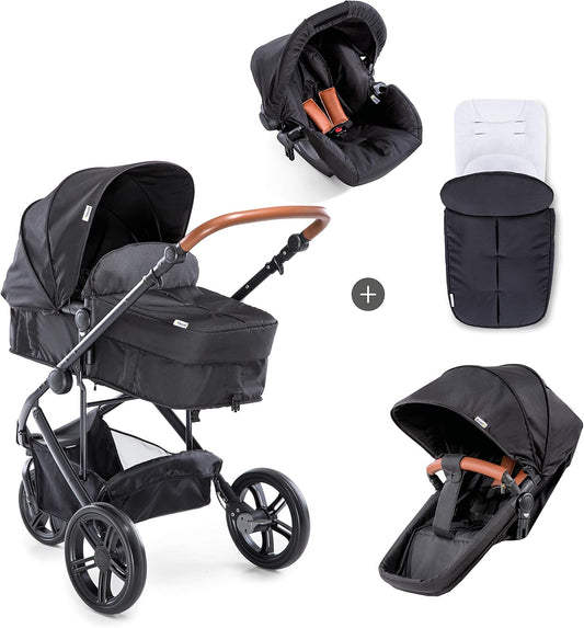 Hauck Pushchair Travel System Pacific 3 Shop N Drive/ Black