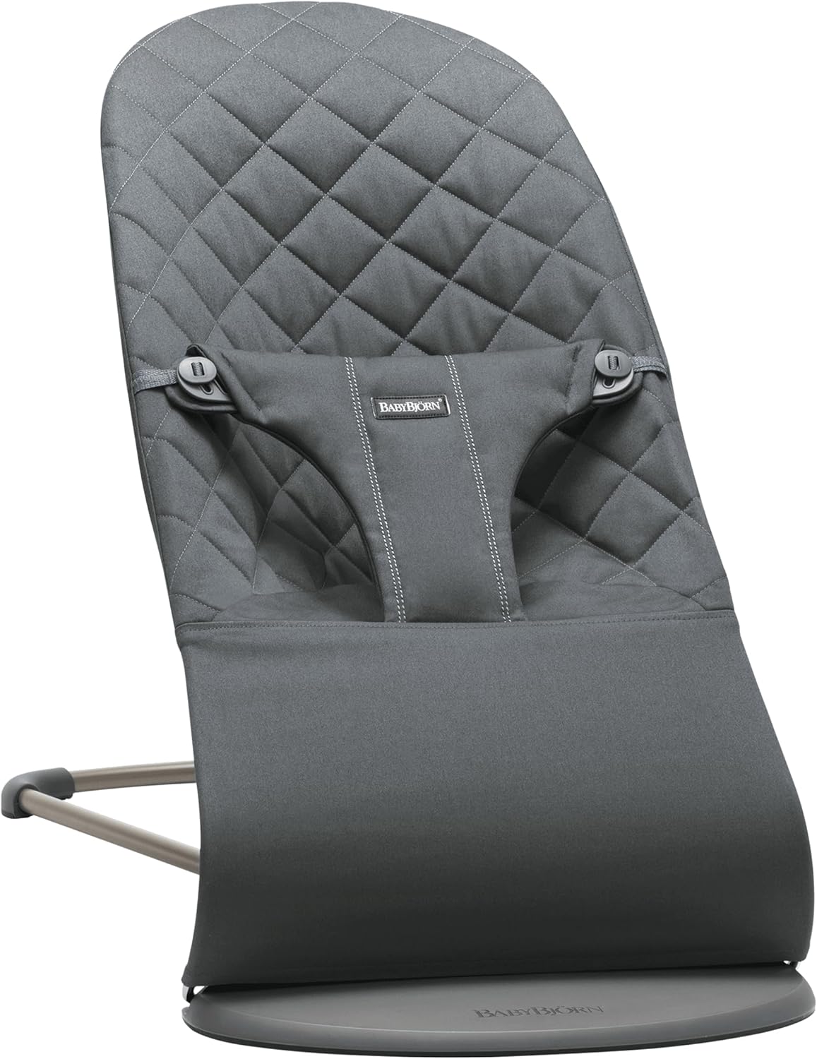BabyBjörn Bouncer Bliss, Anthracite, Woven, Cotton Classic Quilt
