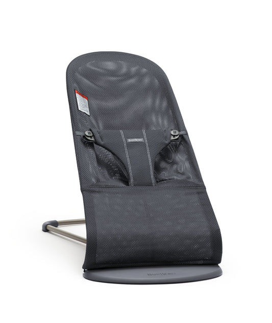 BabyBjörn Bouncer Bliss, Mesh, Anthracite, Lightweight & Portable