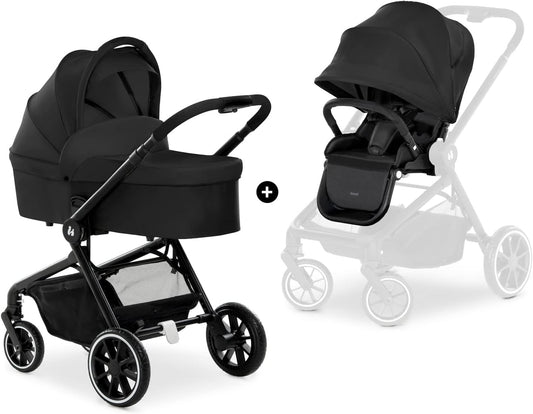 hauck Move so Simply Set, Black - 2 in 1 Pram & Pushchair