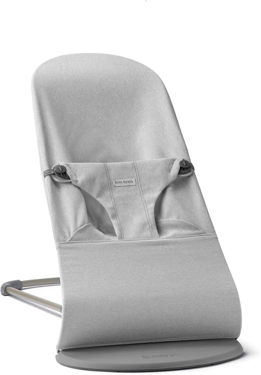 BabyBjörn Bouncer Bliss, Woven mélange, Light Grey